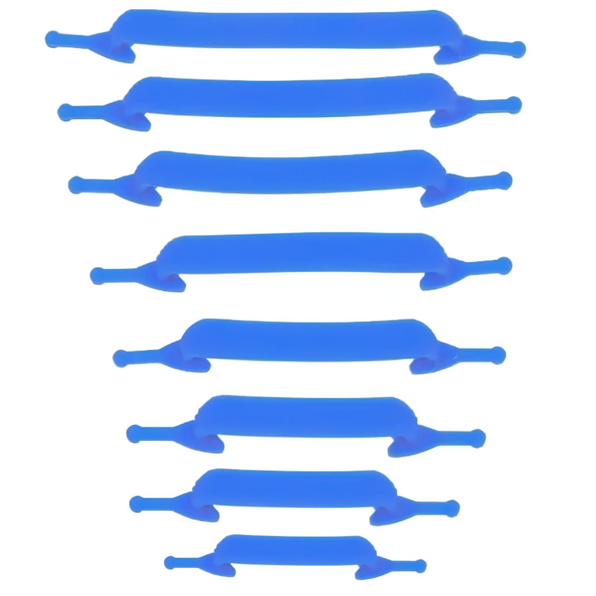 Cadarço De Silicone O Par Elástico Azul Claro Cadarço De Silicone O Par Elástico Azul Claro